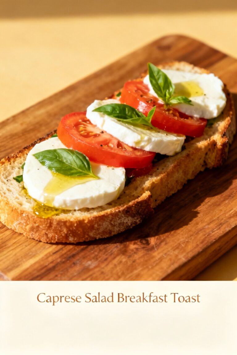Caprese Salad Breakfast Toast