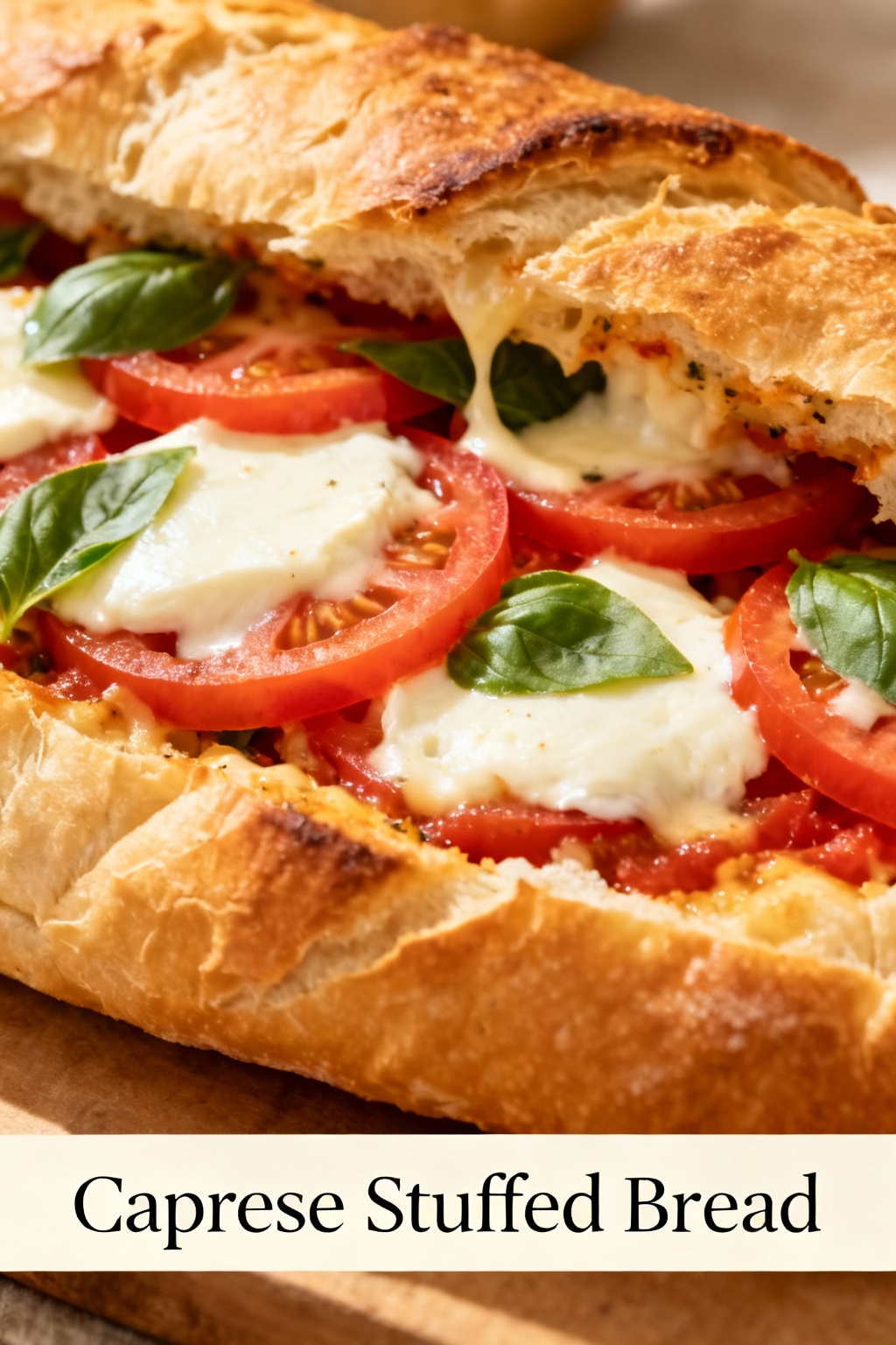 Caprese Stuffed Bread