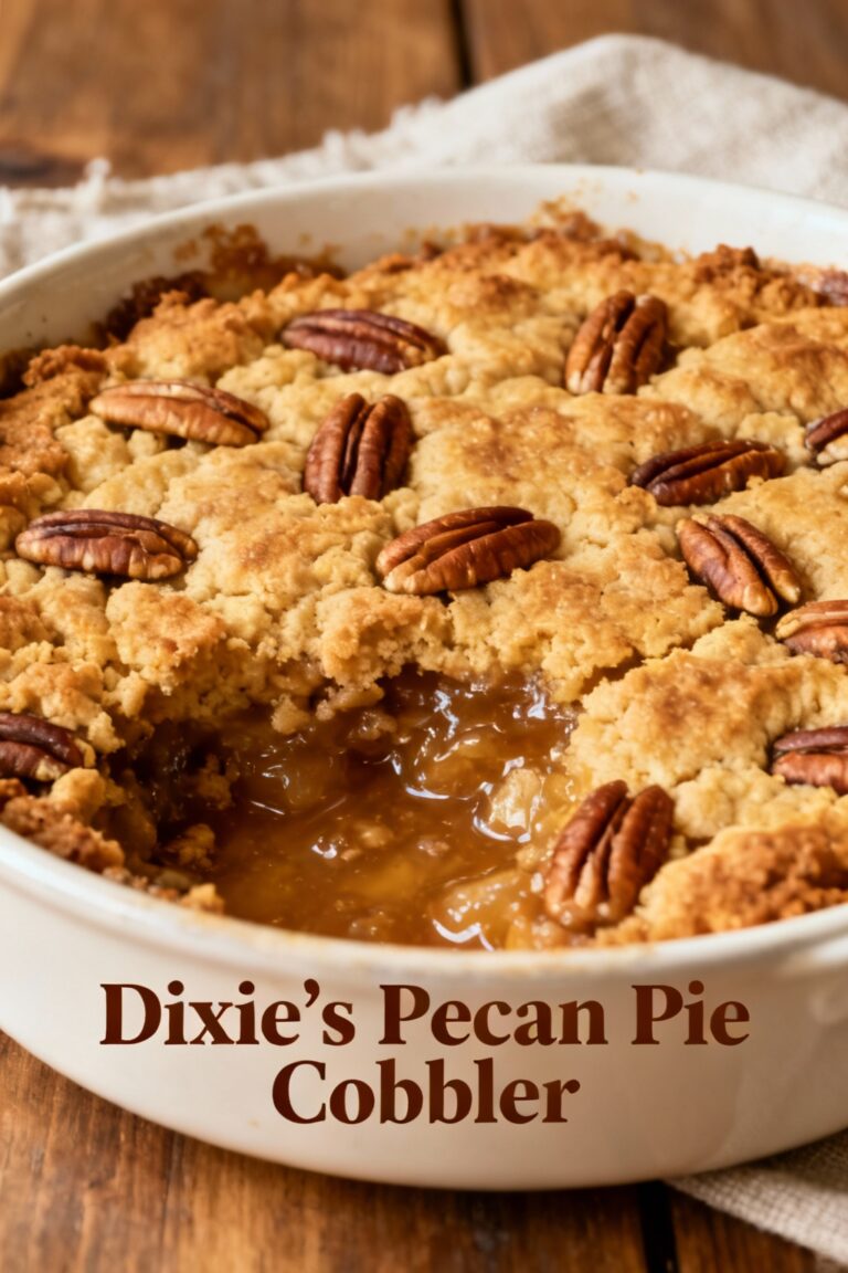 Dixie's Pecan Pie Cobbler
