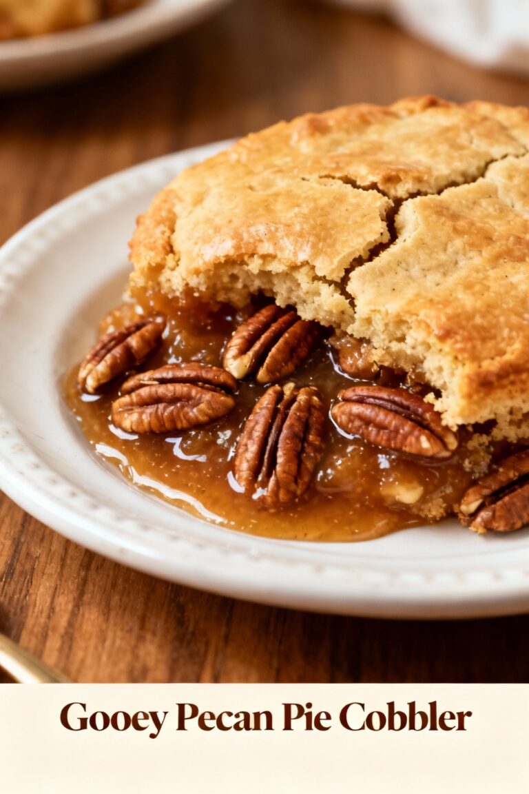 Gooey Pecan Pie Cobbler