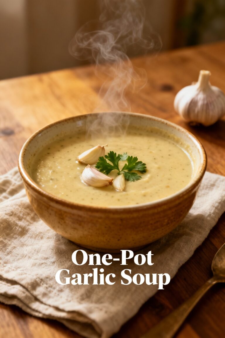 One-Pot Garlic Soup