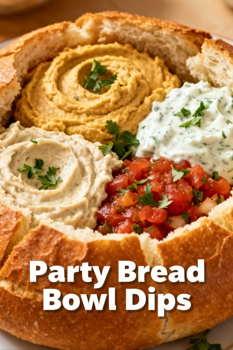 Party Bread Bowl Dips