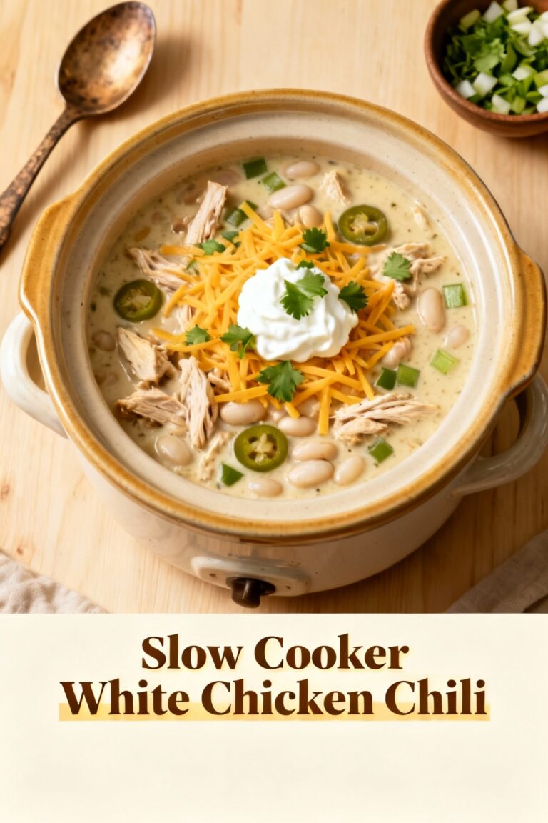 Slow Cooker White Chicken Chili