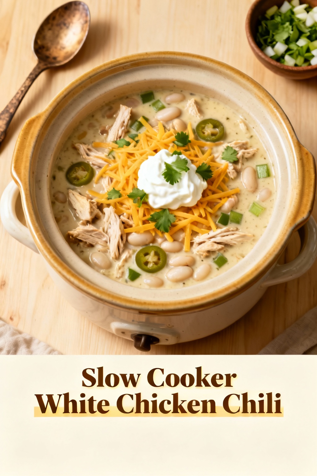 Slow Cooker White Chicken Chili