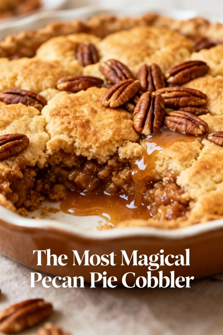 The Most Magical Pecan Pie Cobbler