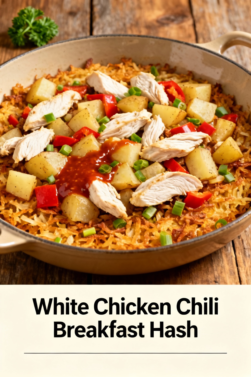 White Chicken Chili Breakfast Hash