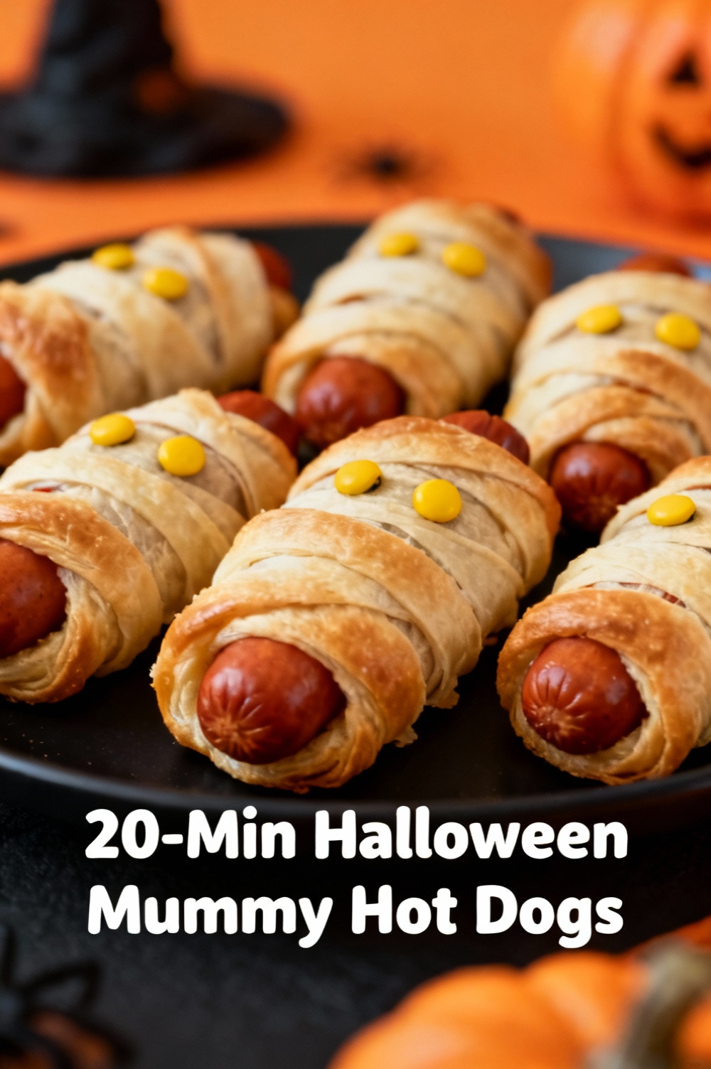 20-Min Halloween Mummy Hot Dogs