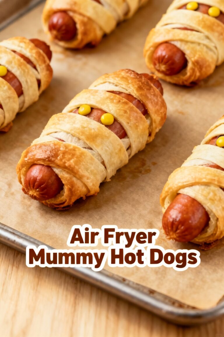Air Fryer Mummy Hot Dogs