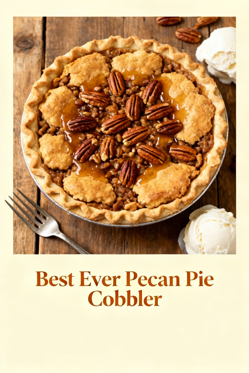 Best Ever Pecan Pie Cobbler