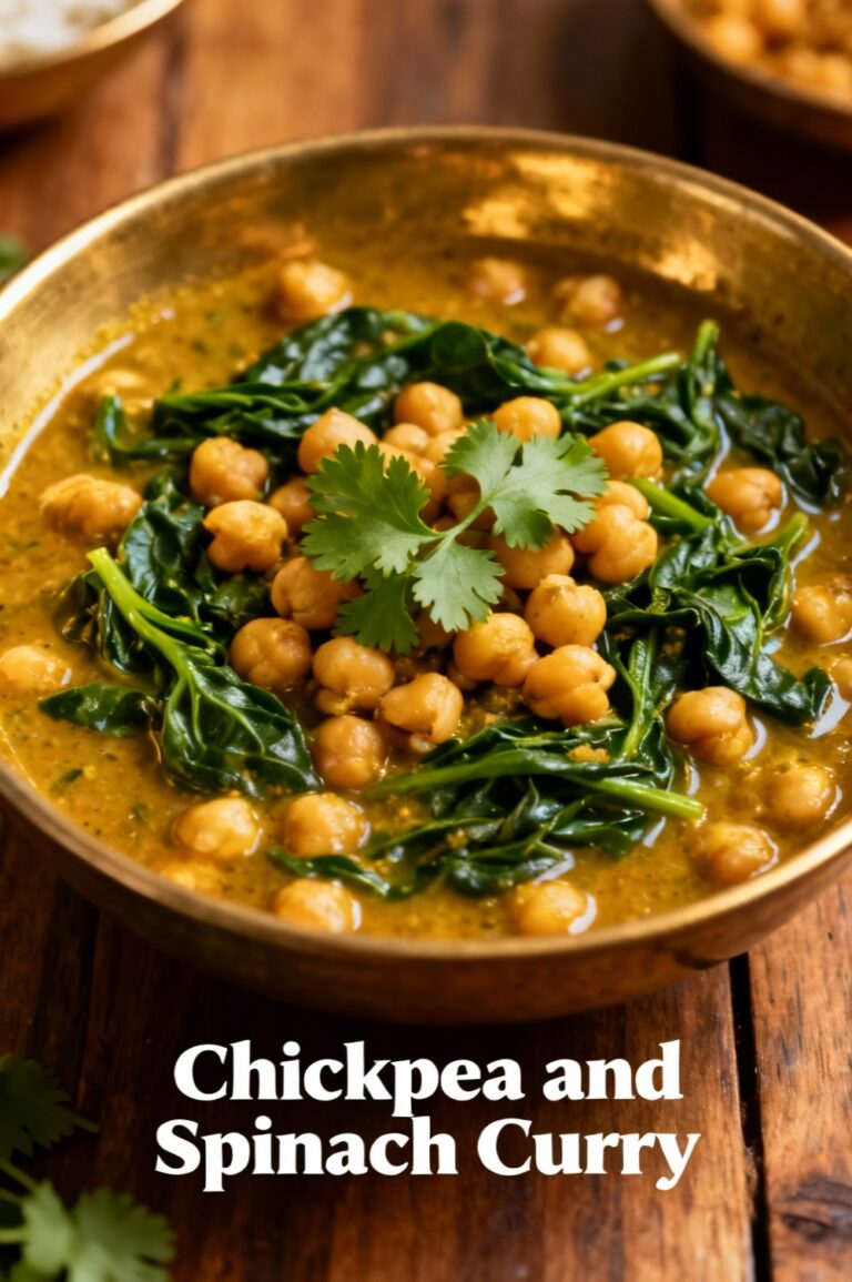 Chickpea and Spinach Curry