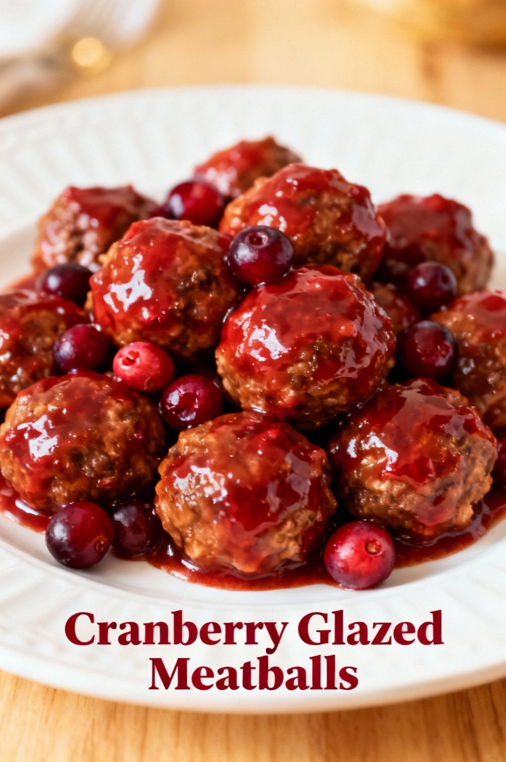 Cranberry Glazed Meatballs