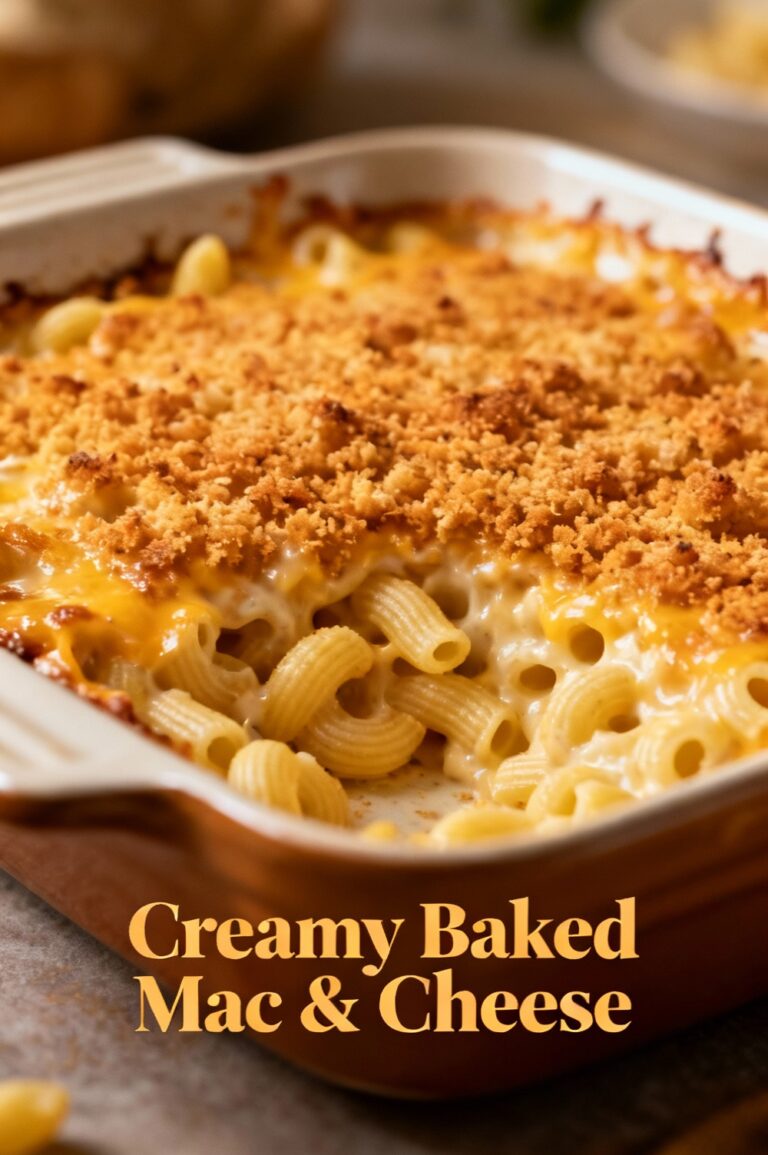 Creamy Baked Mac & Cheese