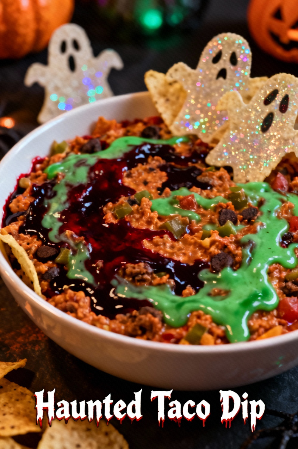 Haunted Taco Dip