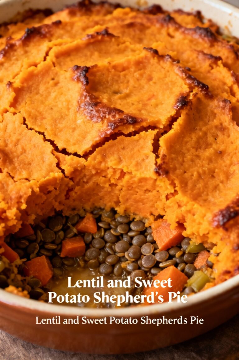 Lentil and Sweet Potato Shepherd’s Pie