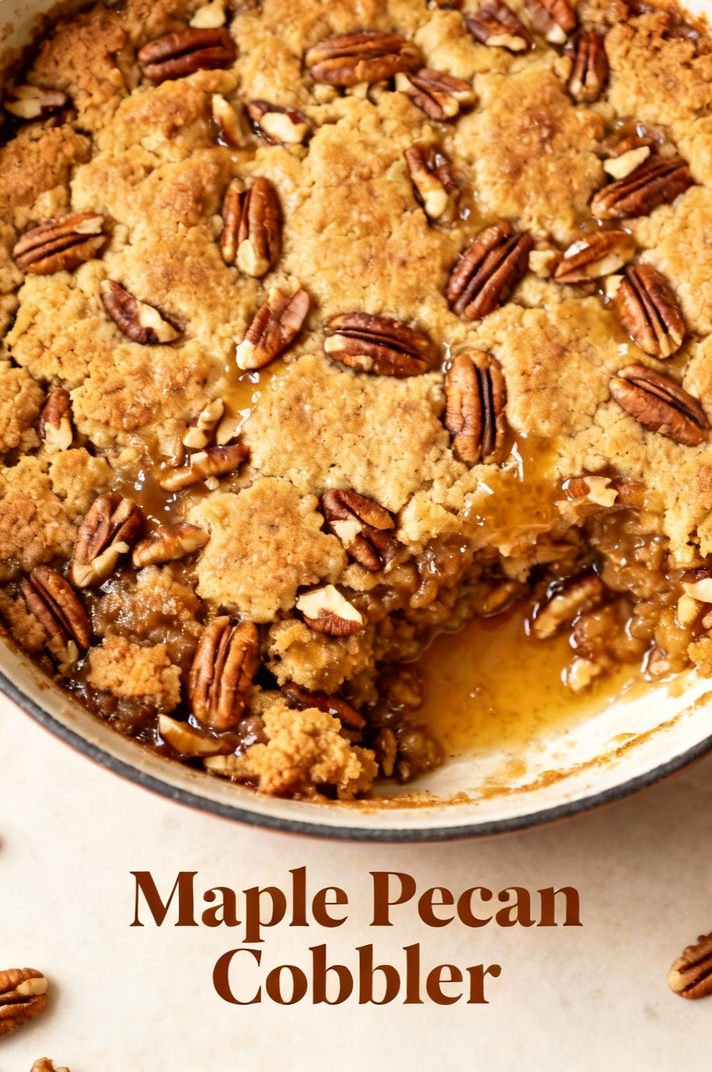 Maple Pecan Cobbler