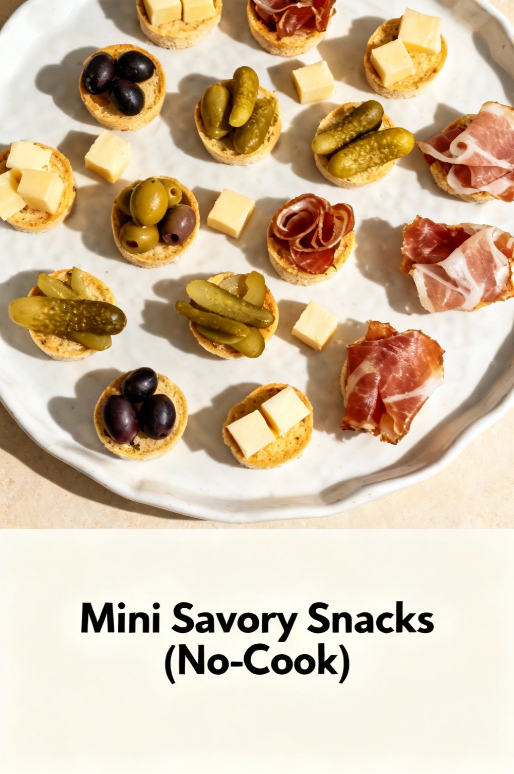 Mini Savory Snacks (No-Cook)