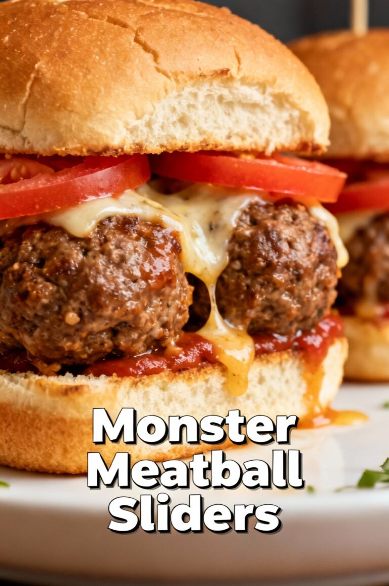 Monster Meatball Sliders