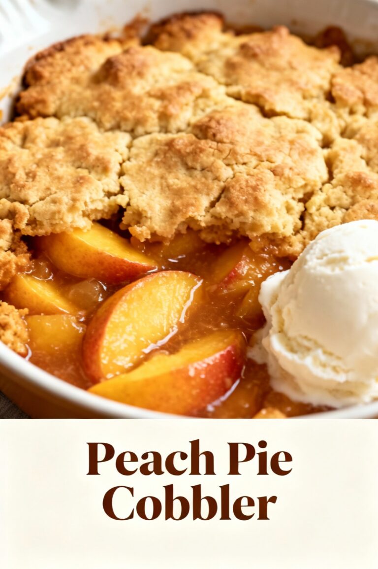 Peach Pie Cobbler