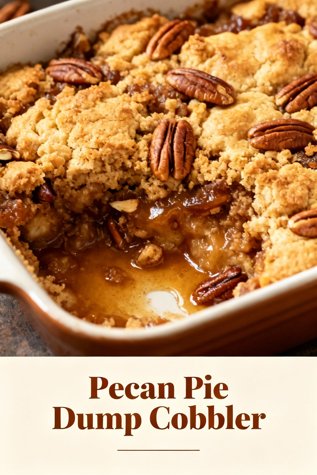 Pecan Pie Dump Cobbler