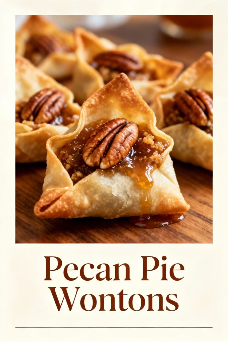 Pecan Pie Wontons