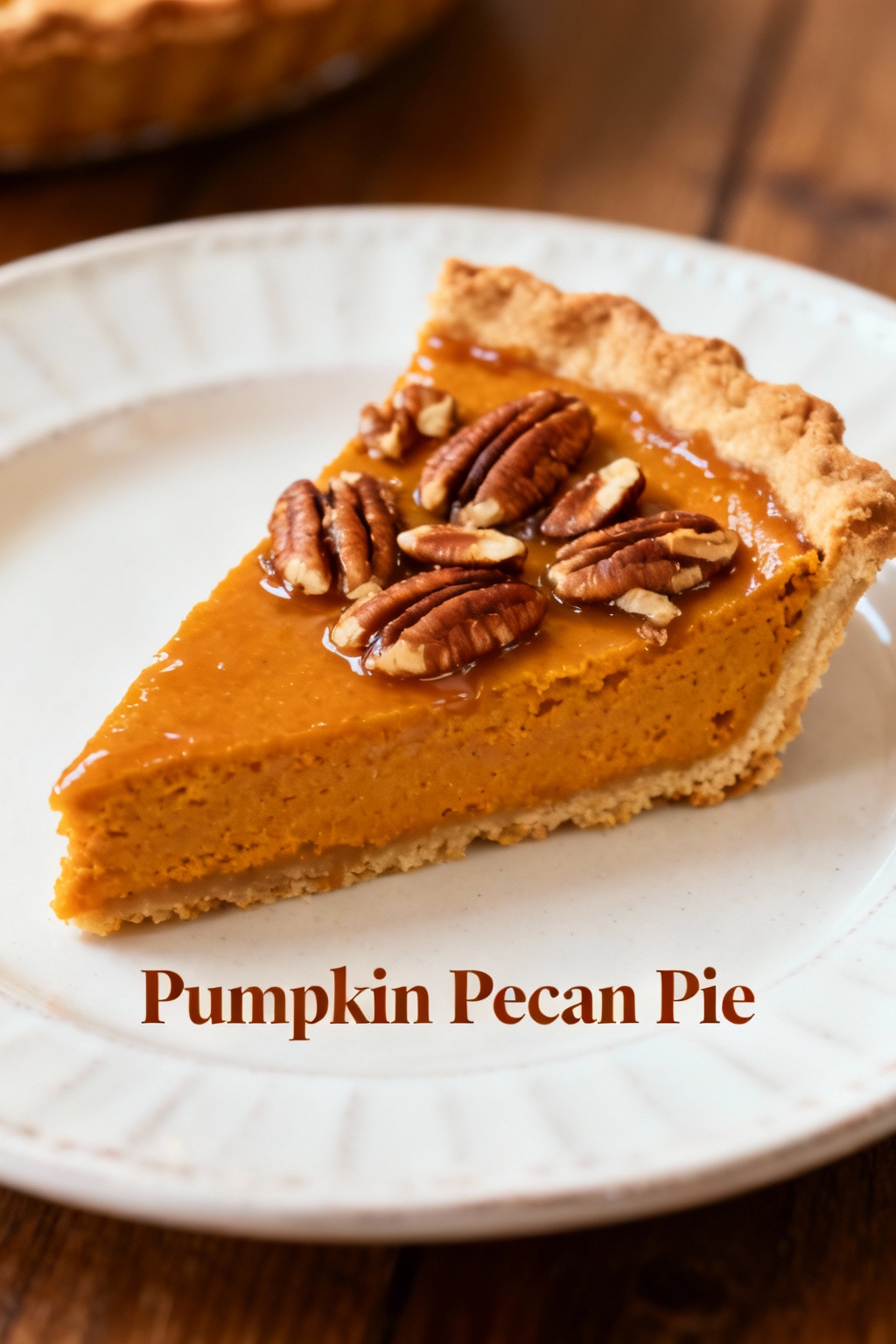 Pumpkin Pecan Pie