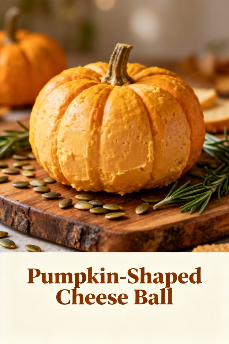Pumpkin-Shaped Cheese Ball