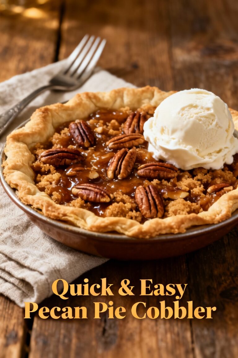 Quick & Easy Pecan Pie Cobbler