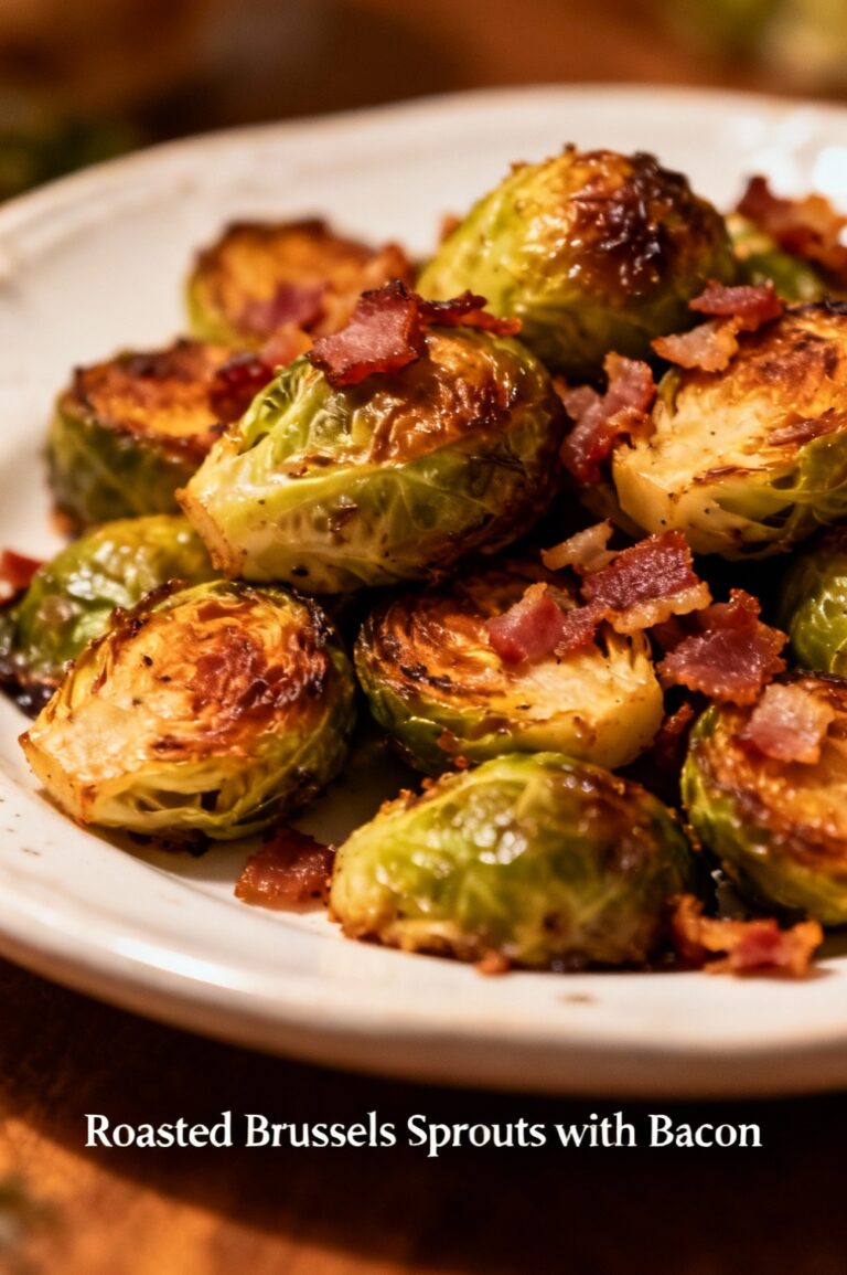 Roasted Brussels Sprouts with Bacon