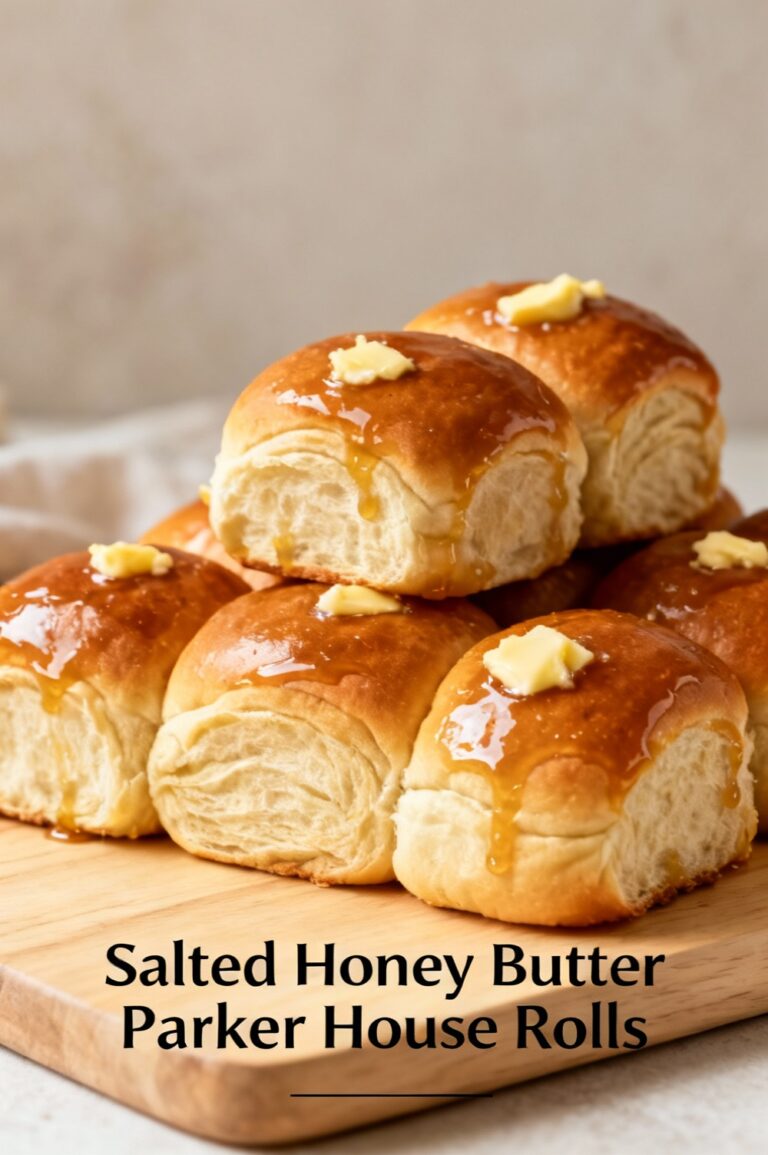 Salted Honey Butter Parker House Rolls