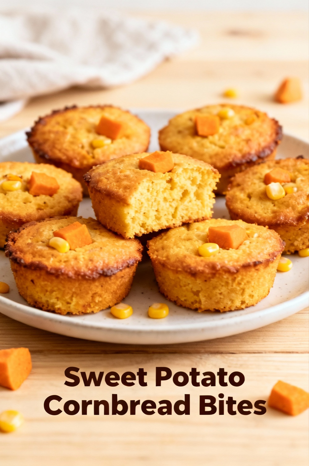 Sweet Potato Cornbread Bites