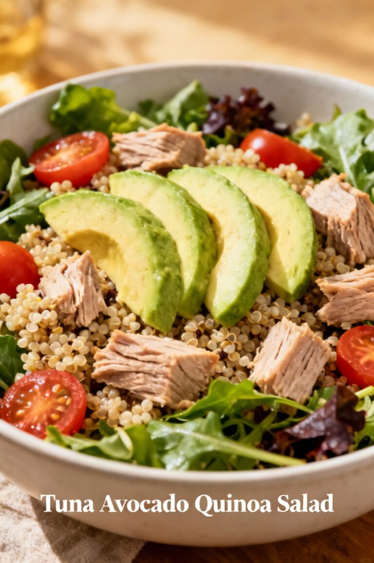 Tuna Avocado Quinoa Salad