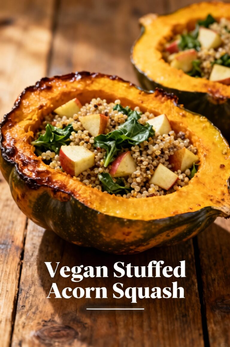 Vegan Stuffed Acorn Squash