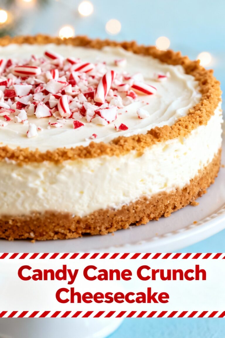 Candy Cane Crunch Cheesecake