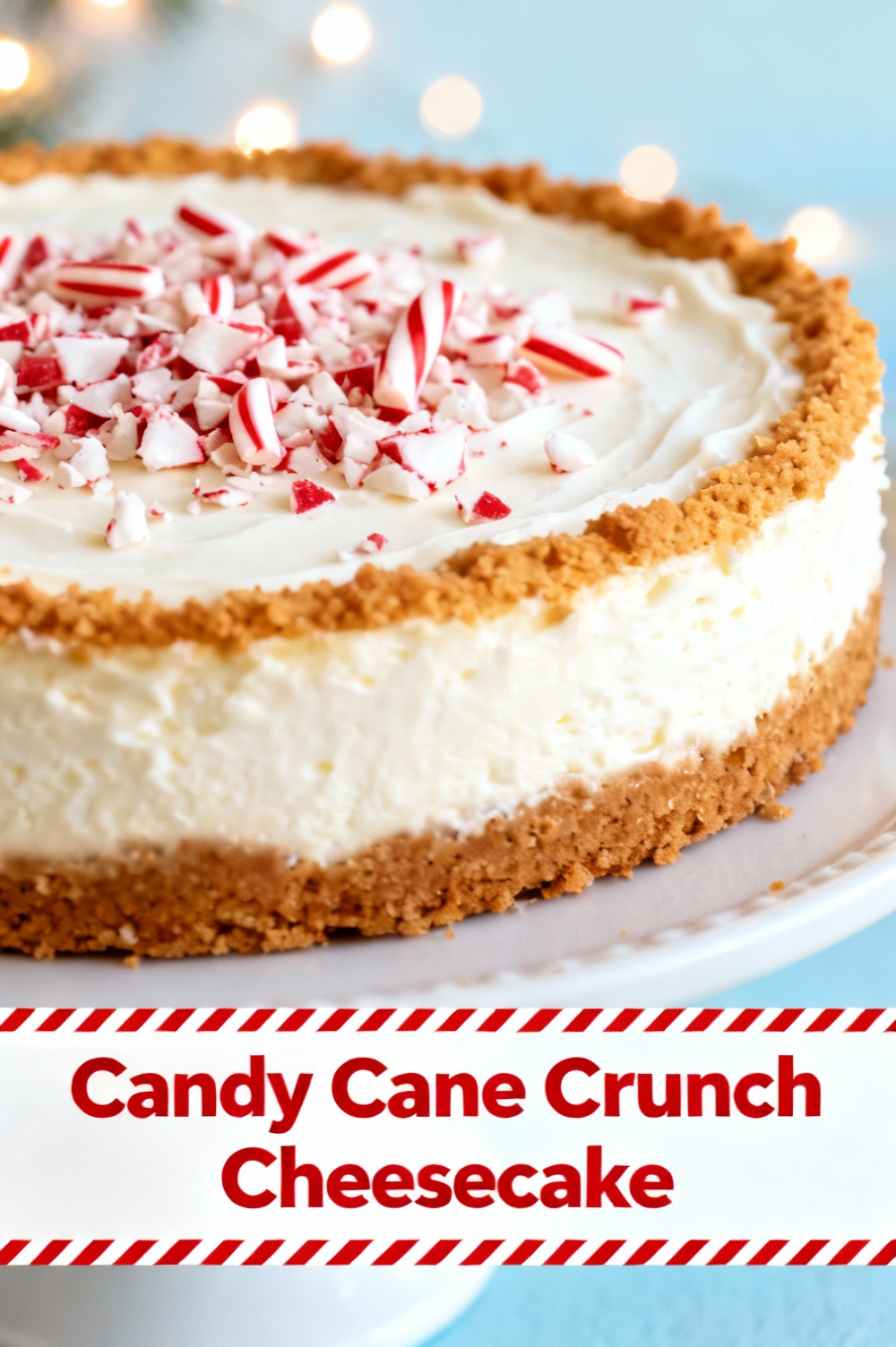 Candy Cane Crunch Cheesecake