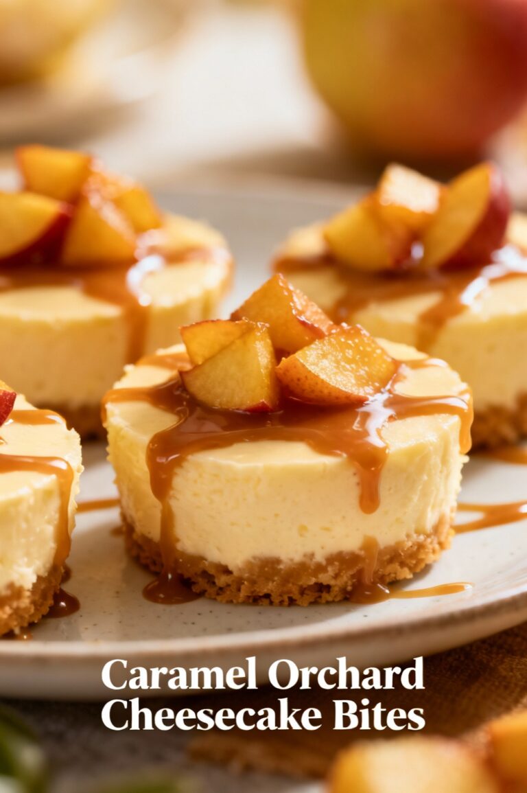 Caramel Orchard Cheesecake Bites