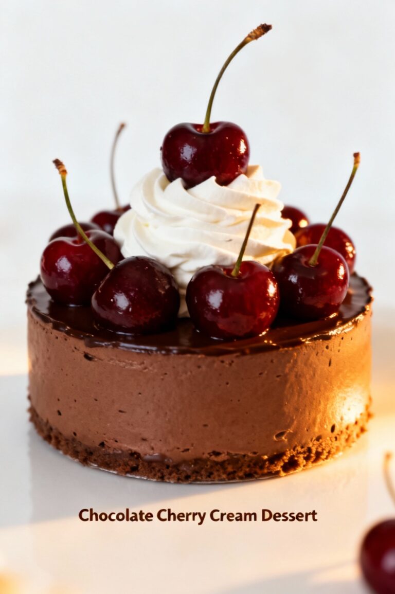Chocolate Cherry Cream Dessert