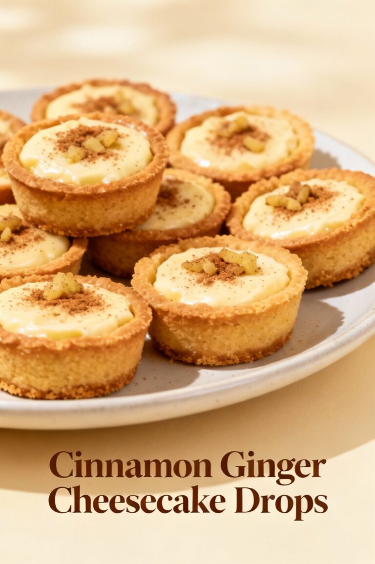 Cinnamon Ginger Cheesecake Drops