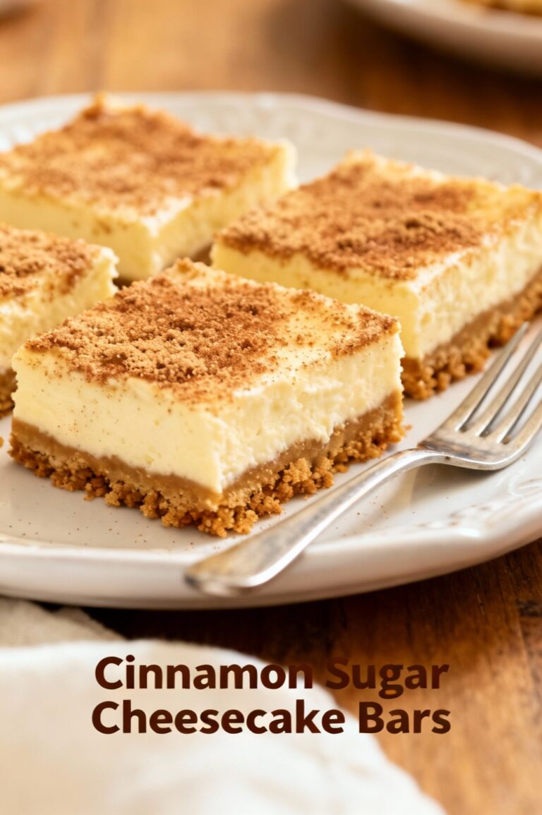 Cinnamon Sugar Cheesecake Bars