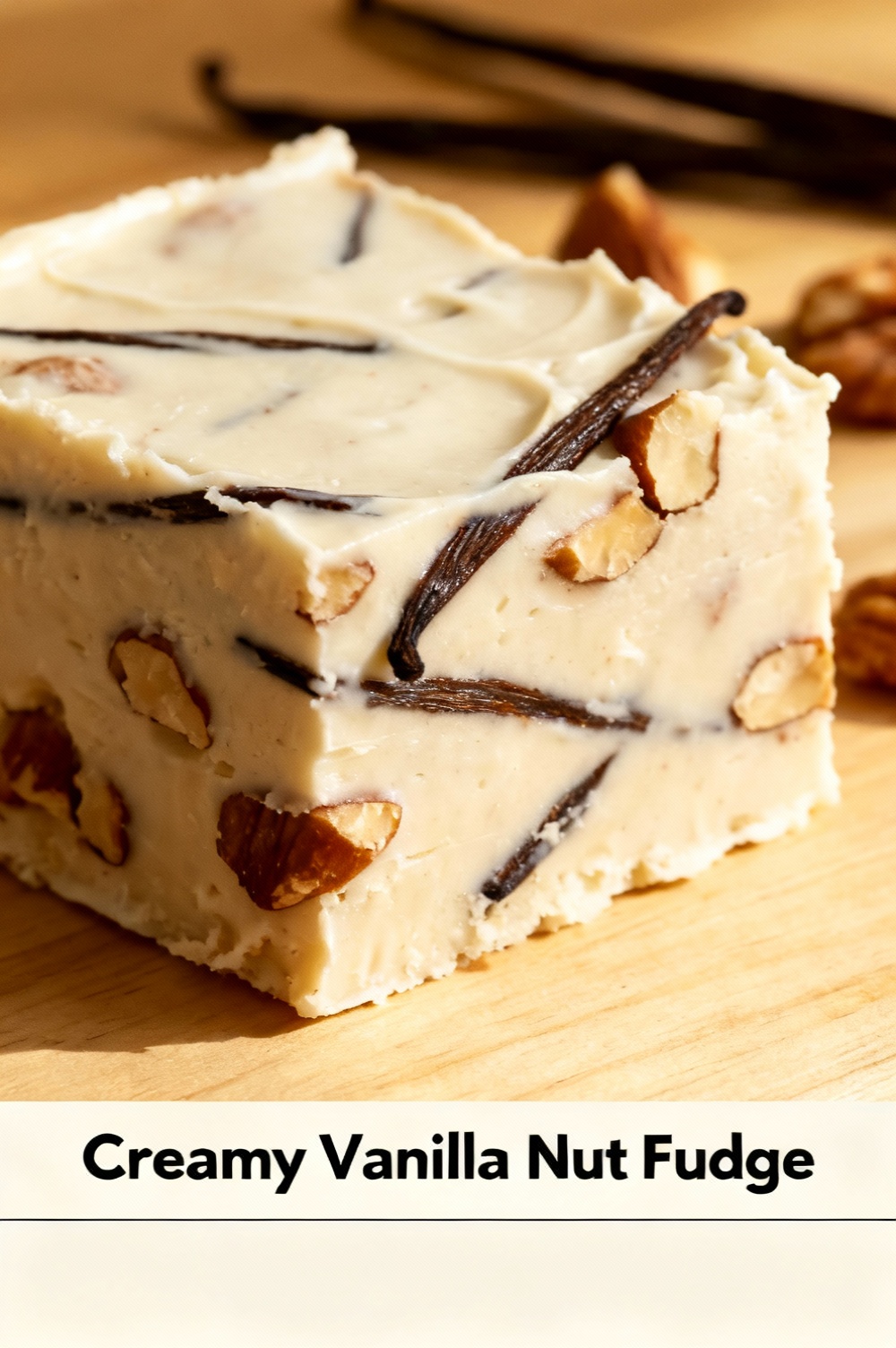 Creamy Vanilla Nut Fudge