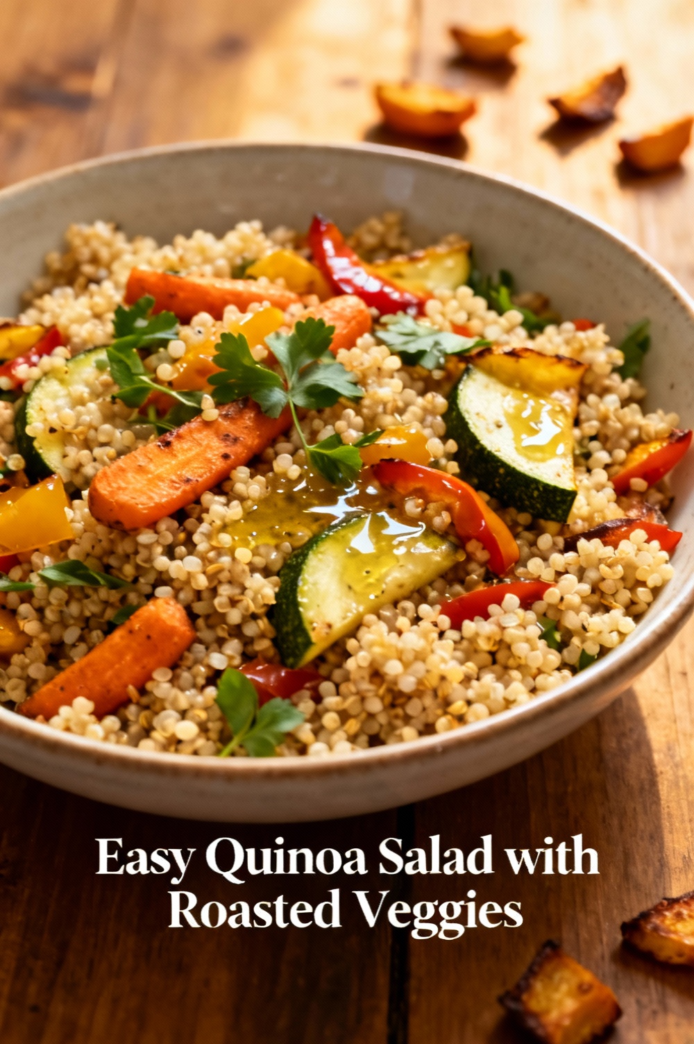 Easy Quinoa Salad with Roasted Veggies