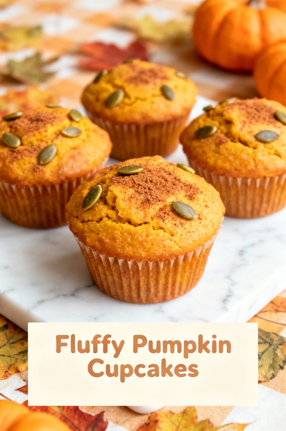 Fluffy Pumpkin Cupcakes
