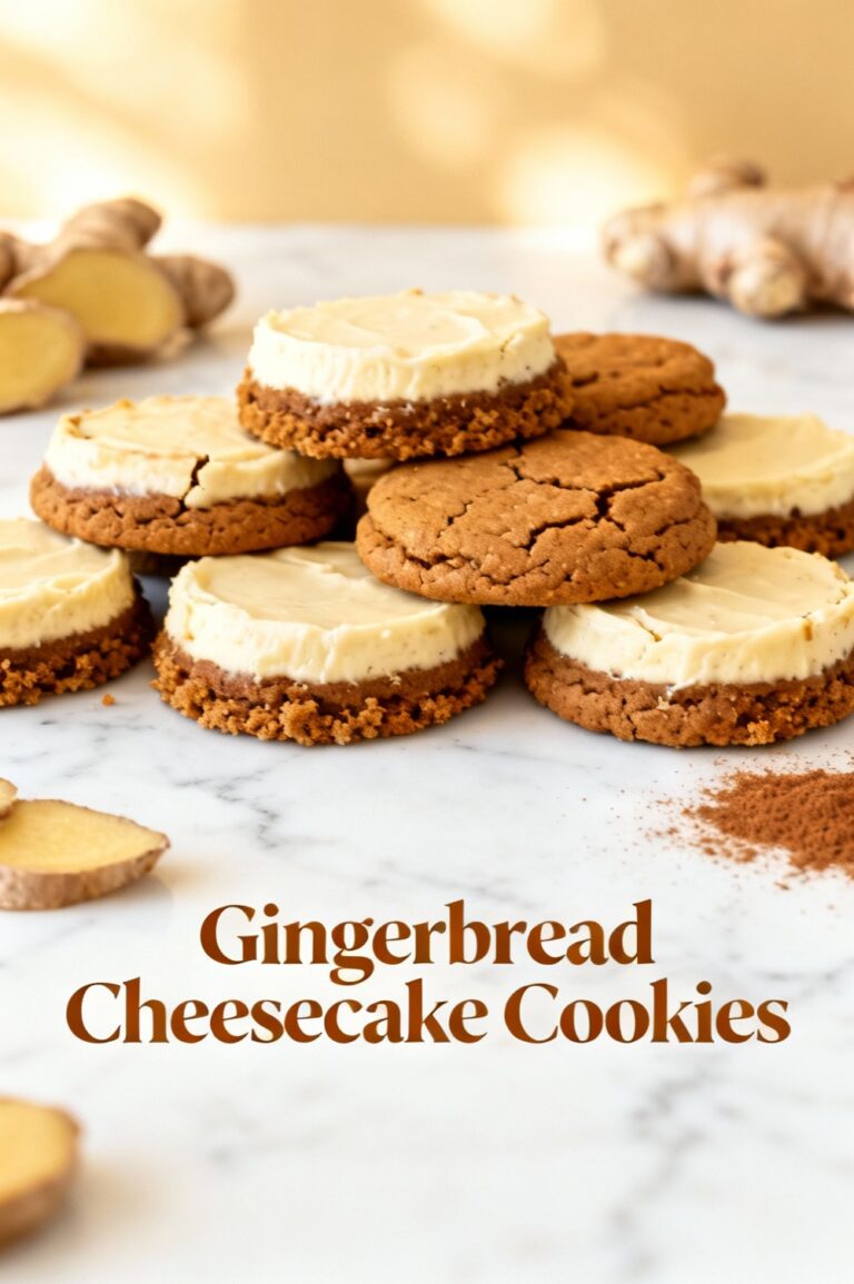 Gingerbread Cheesecake Cookies