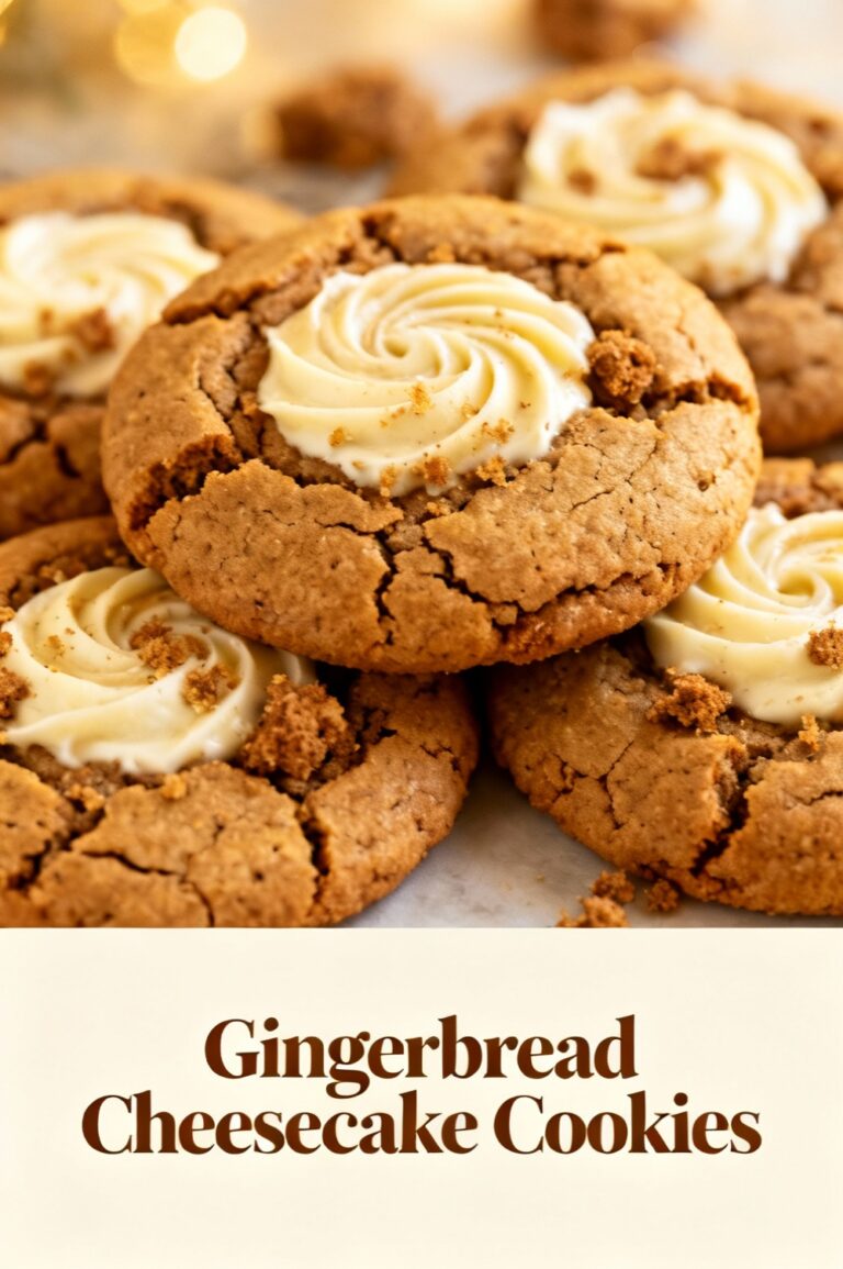 Gingerbread Cheesecake Cookies