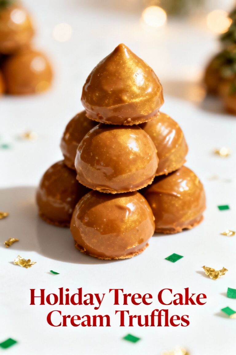 Holiday Tree Cake Cream Truffles