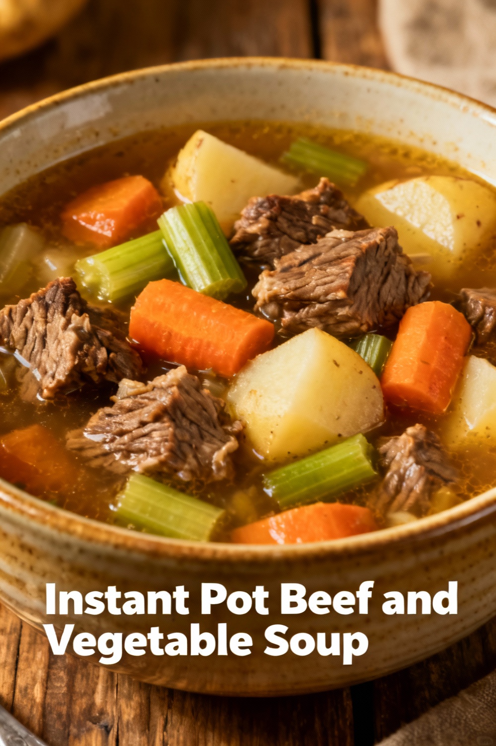Instant Pot Beef and Vegetable Soup