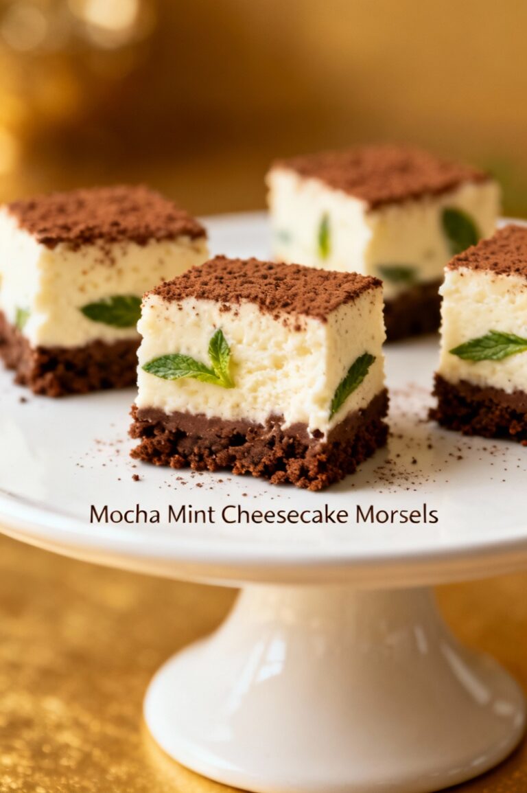 Mocha Mint Cheesecake Morsels