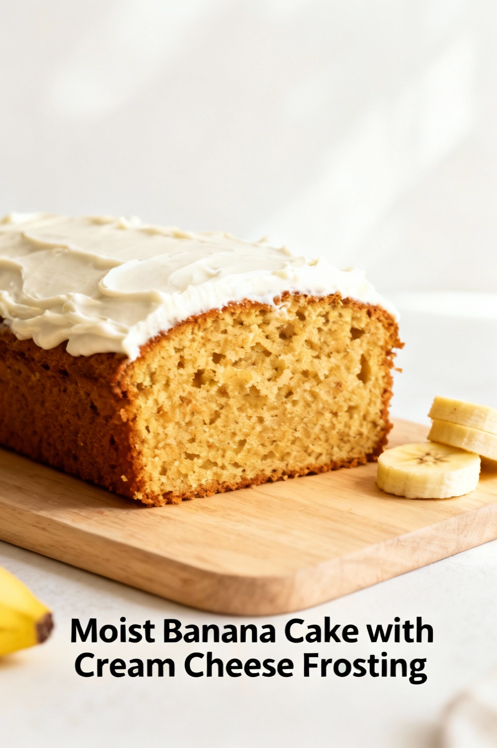 Moist Banana Cake with Cream Cheese Frosting