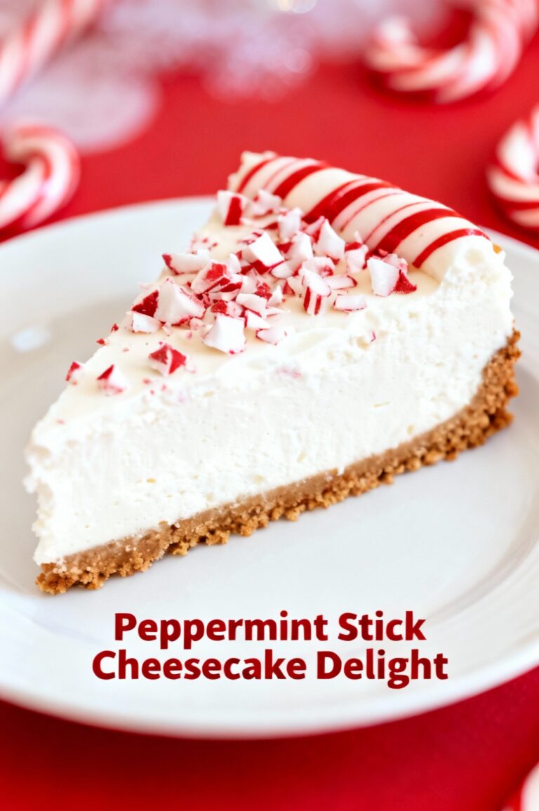 Peppermint Stick Cheesecake Delight