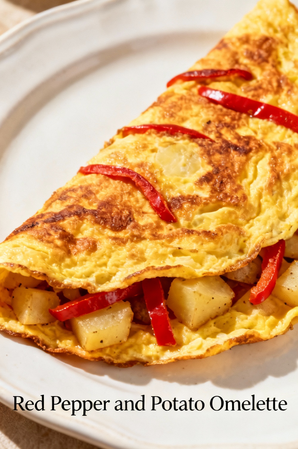 Red Pepper and Potato Omelette