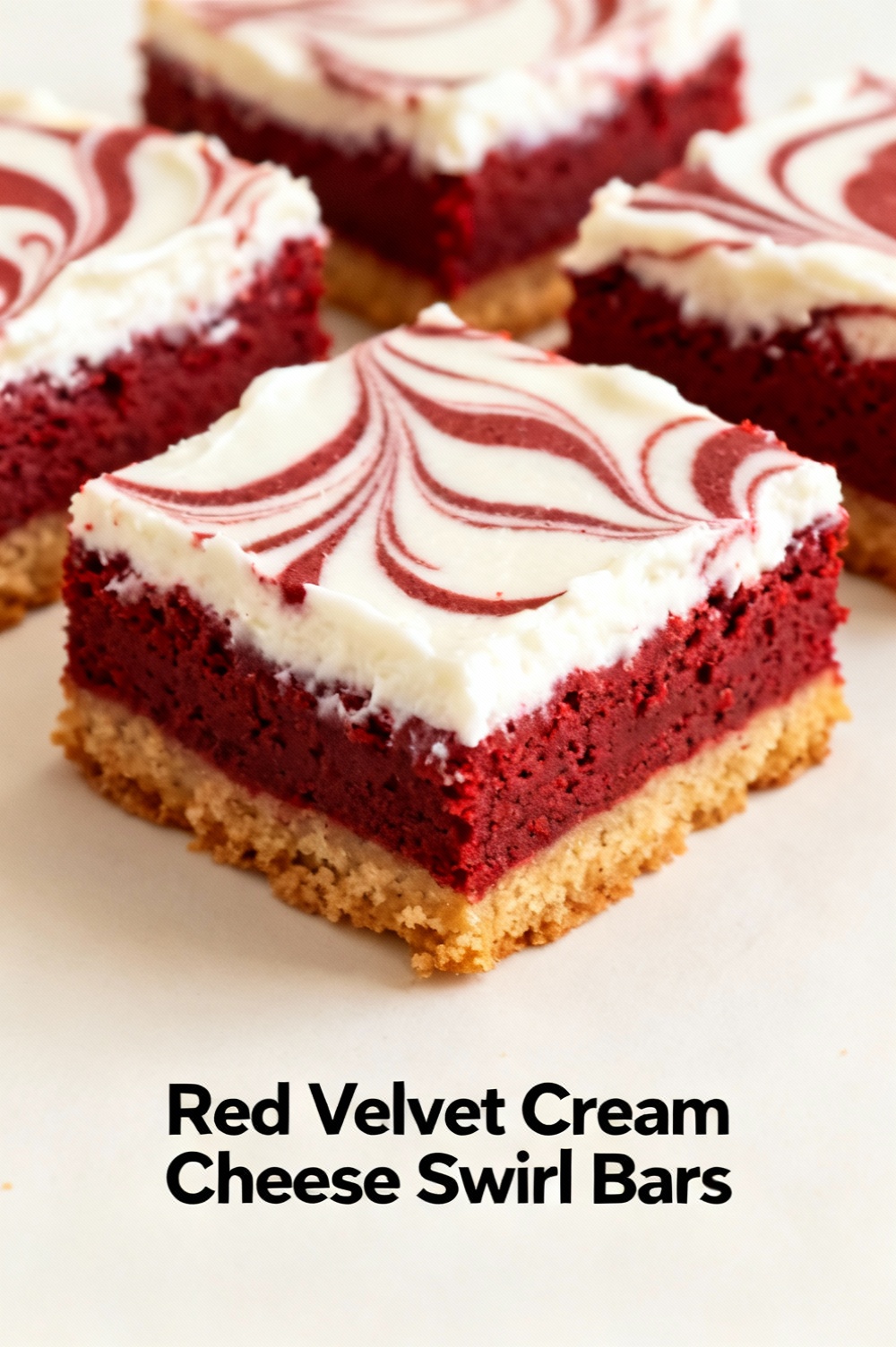 Red Velvet Cream Cheese Swirl Bars